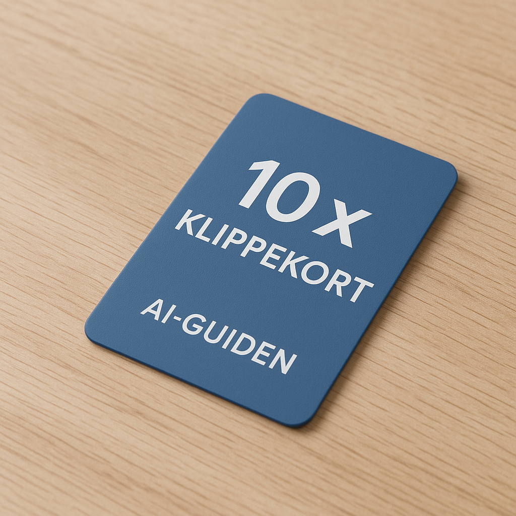 Klippekort: 10 x 45 minutters AI-rådgivning hos din virksomhed